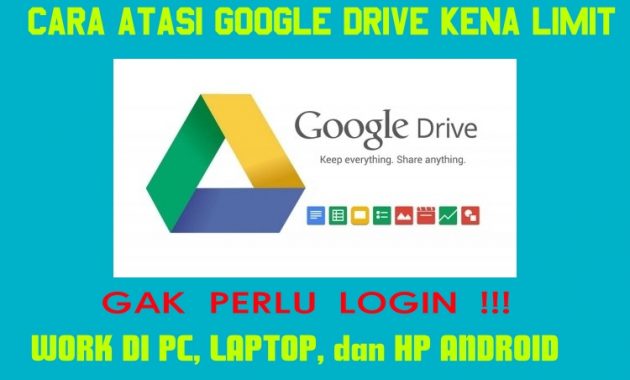 Cara Atasi Google Drive Tidak Bisa Download Karena Limit !! Gak perlu LOGIN !!